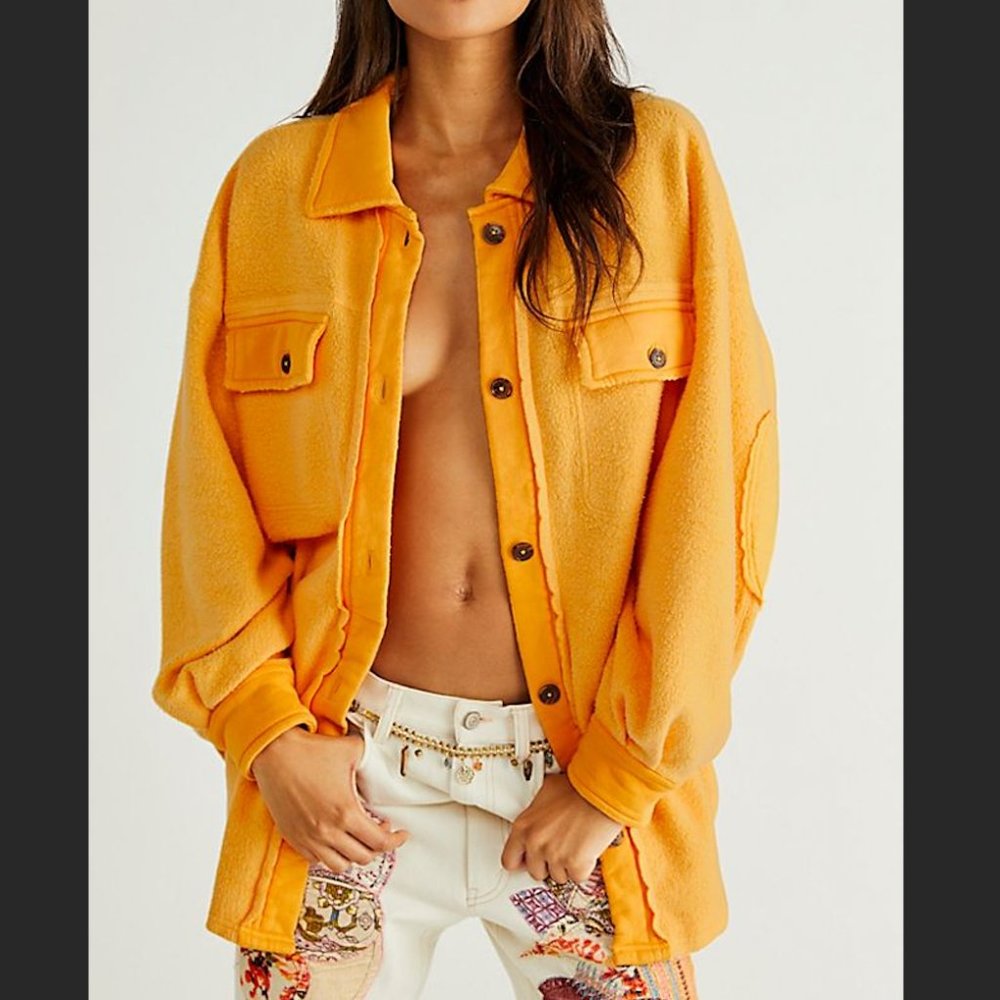 Free People Ruby Jacket Crane Flower